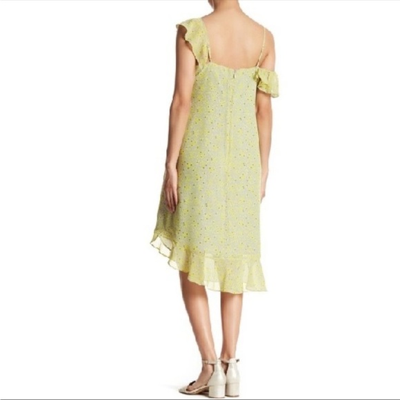Nanette Lepore Ruffled Chiffon Asymmetric Daisy Dress Size 2 - Picture 4 of 15